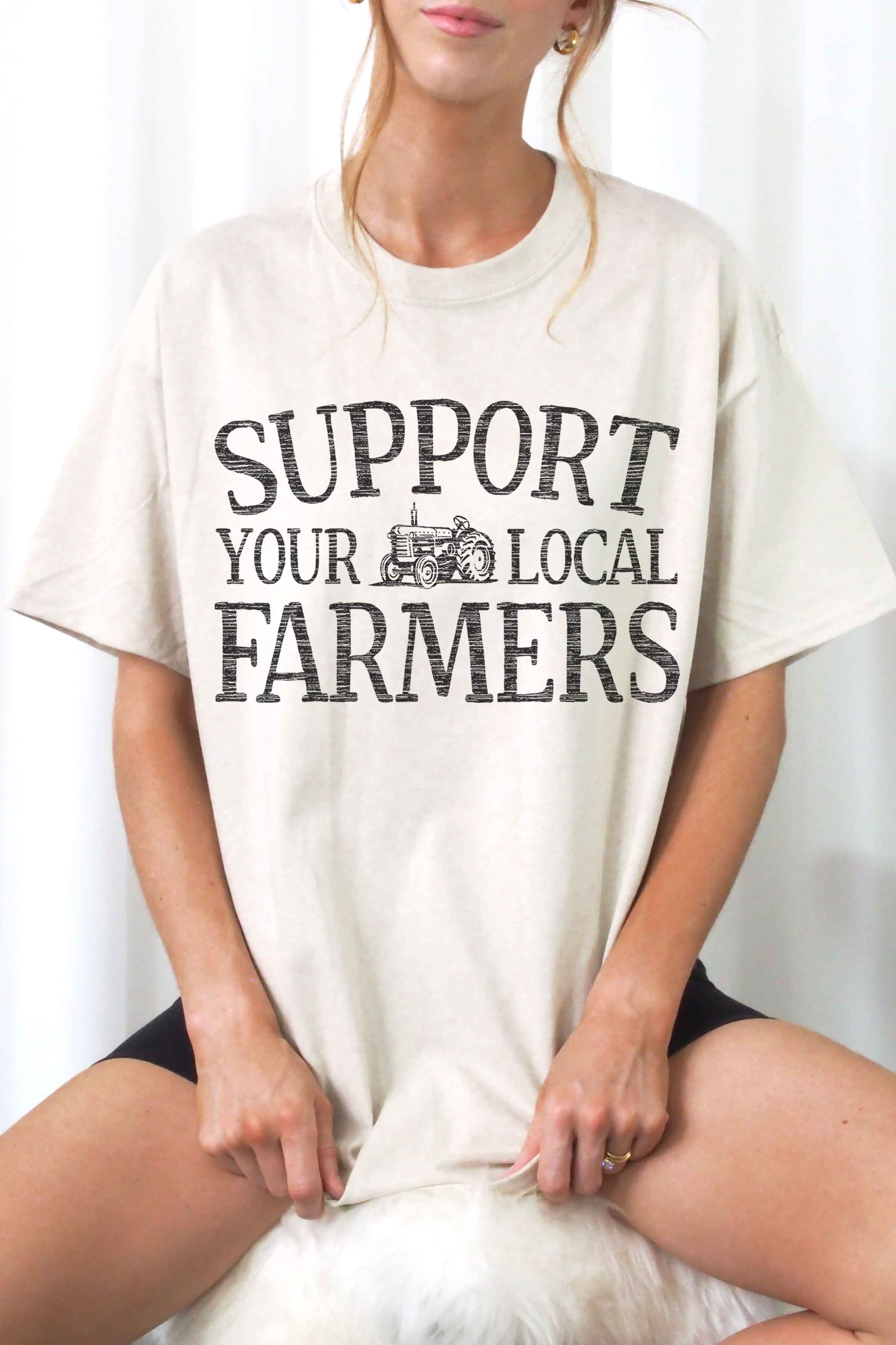 Support Your Local Farmers Graphic Tee