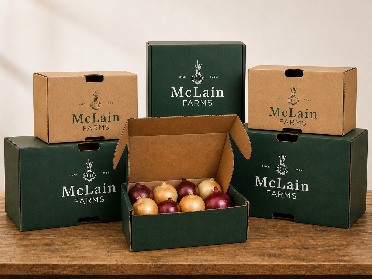 10LB Mixed Onion Box- Vidalia & Sweet Red