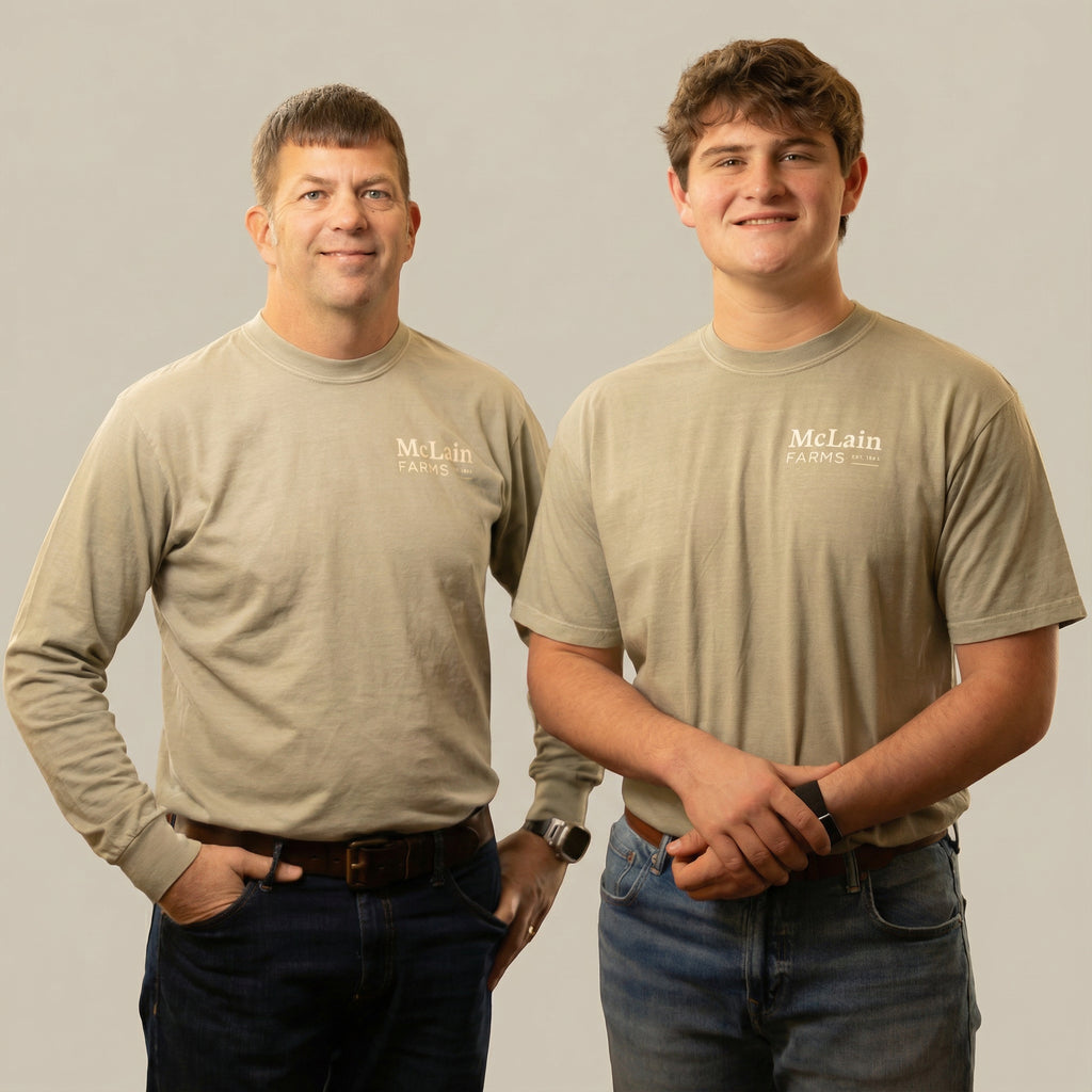 McLain Farms Comfort Color Long Sleeve Tee Shirt