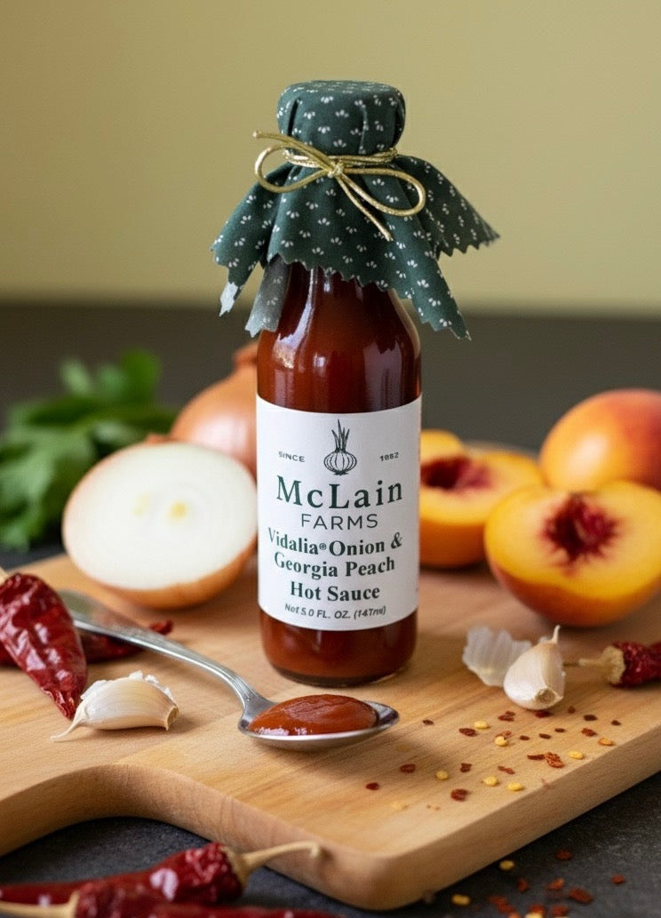 Vidalia Onion & Georgia Peach Hot Sauce 5oz