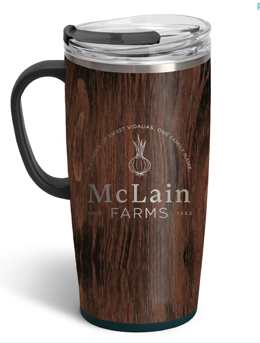 McLain Farms Bourbon Barrel Travel Mug 22oz
