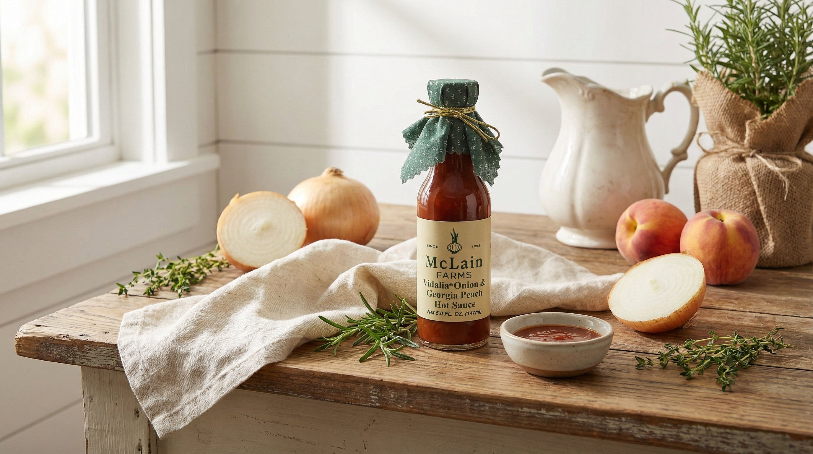 Vidalia Onion & Georgia Peach Hot Sauce 5oz