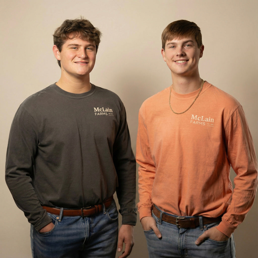 McLain Farms Comfort Color Long Sleeve Tee Shirt